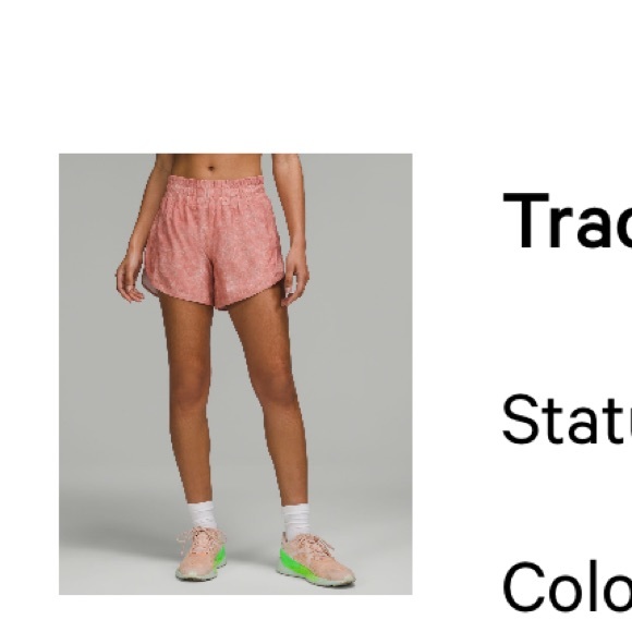 Lululemon Track That Mid-Rise Lined Short 5" - Picture 3 of 3